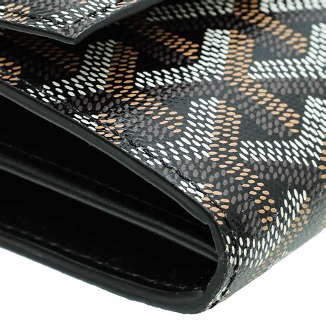 black goyard wallet|Goyard varenne continental wallet price.